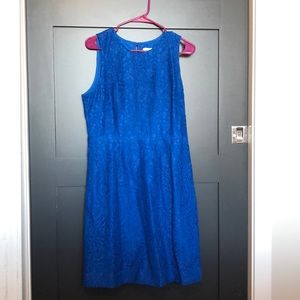 Royal Blue Jcrew lace dress